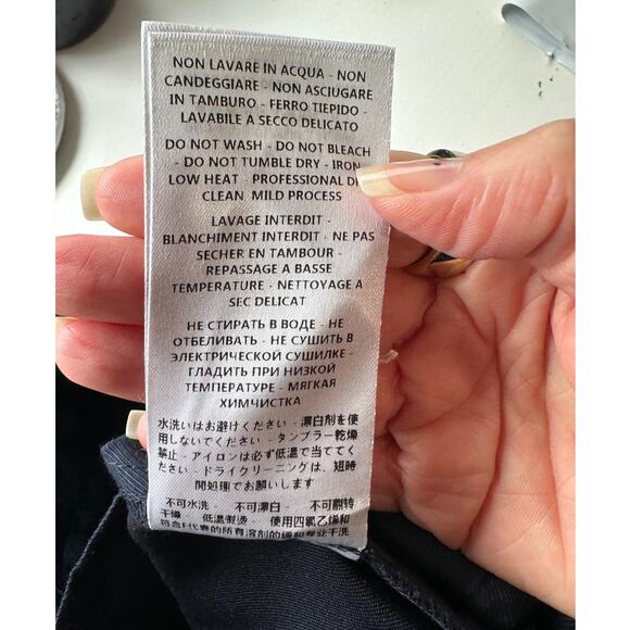 Stella McCartney Black Tailored Pants Women size 6 Slim Leg - Picture 11 of 13